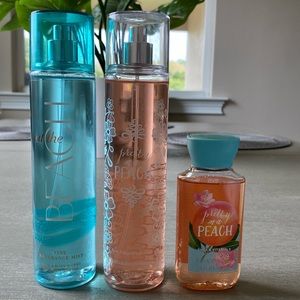 Bath and Body Works Lot Pretty as a Peach and at the Beach
